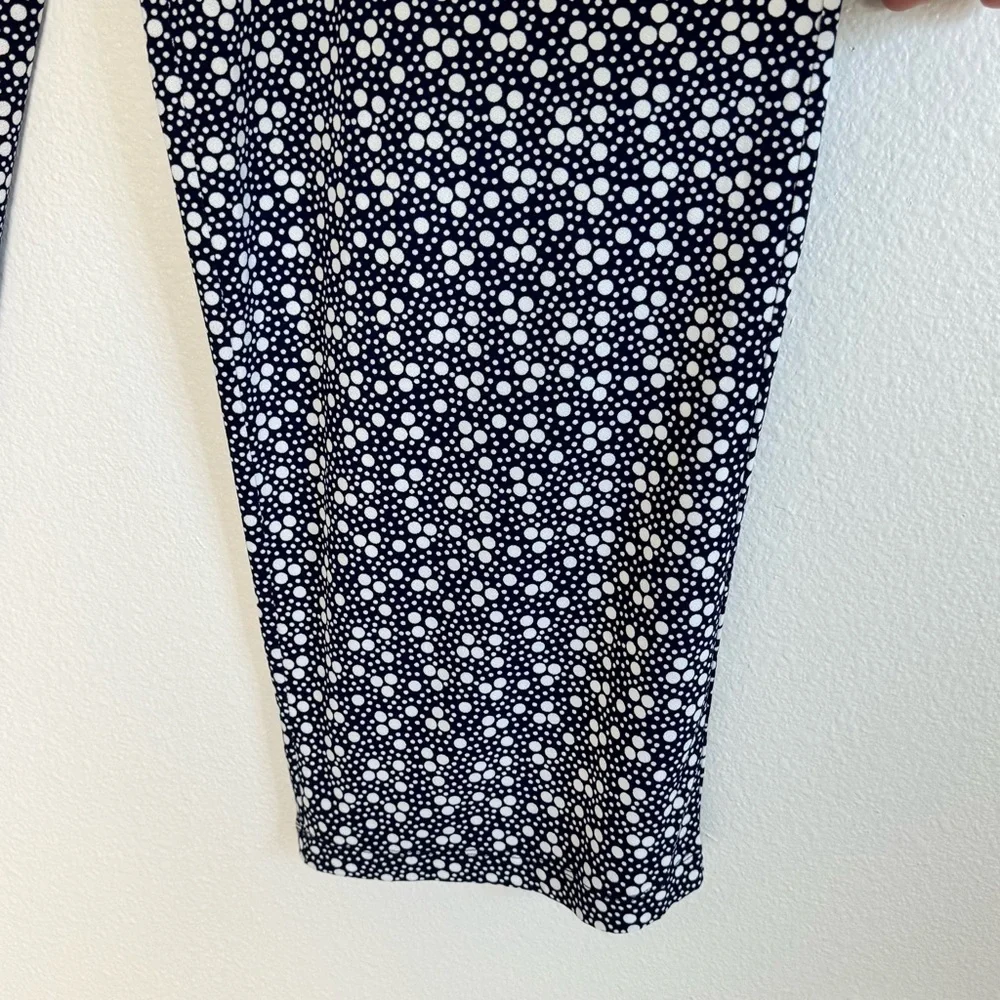 Women’s Polka Dot Blue And White loose Pants Business Casual L
